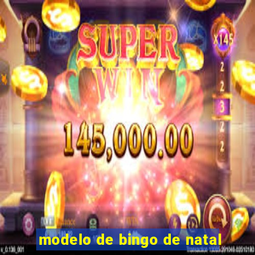 modelo de bingo de natal