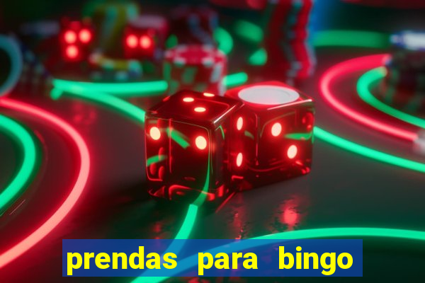 prendas para bingo de natal